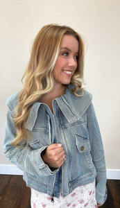 Vivienne Stone Wash Denim Jacket