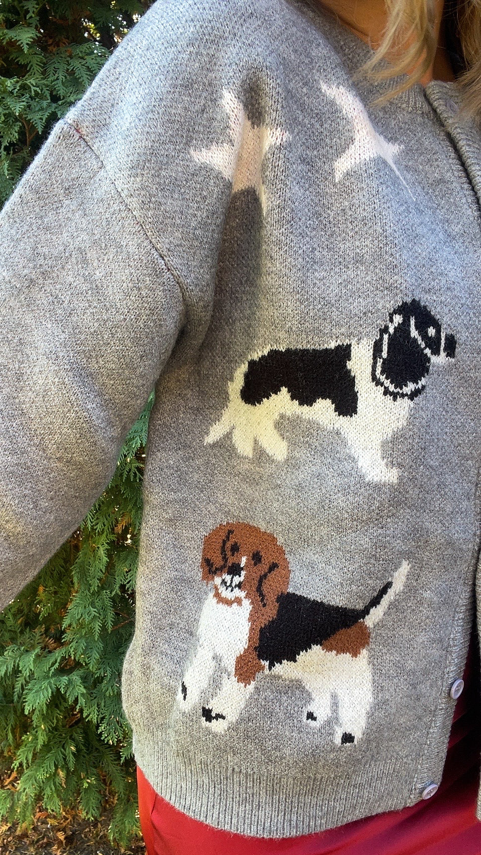 Dog Walker Oversized Cardigan Sweater