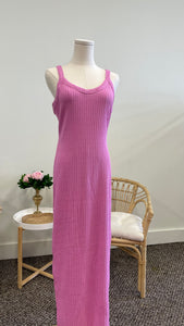 Bubblegum Barbie Maxi Dress