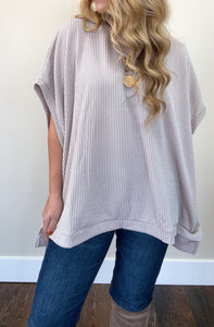 Brynne Corded Knit Tunic Top