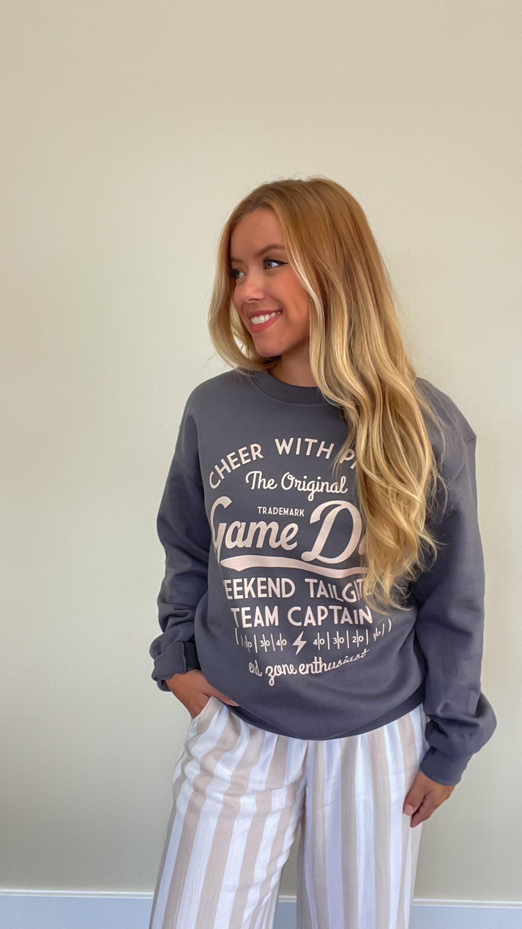 Game Day "Cheer with Pride" Crewneck Sweatshirt