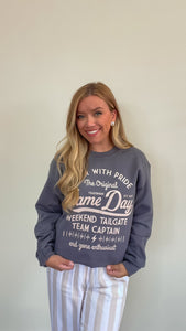 Game Day "Cheer with Pride" Crewneck Sweatshirt