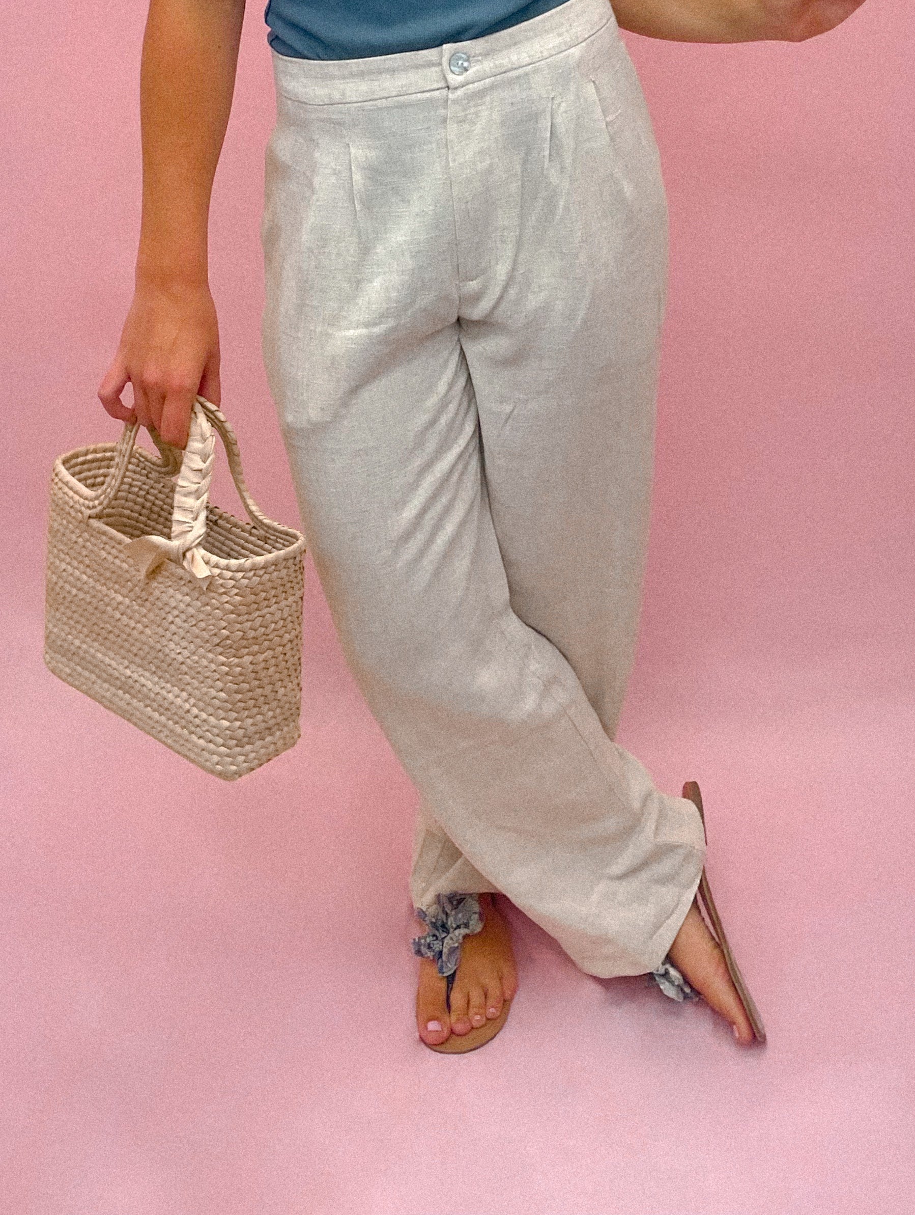 Beach House Linen Trouser Pants