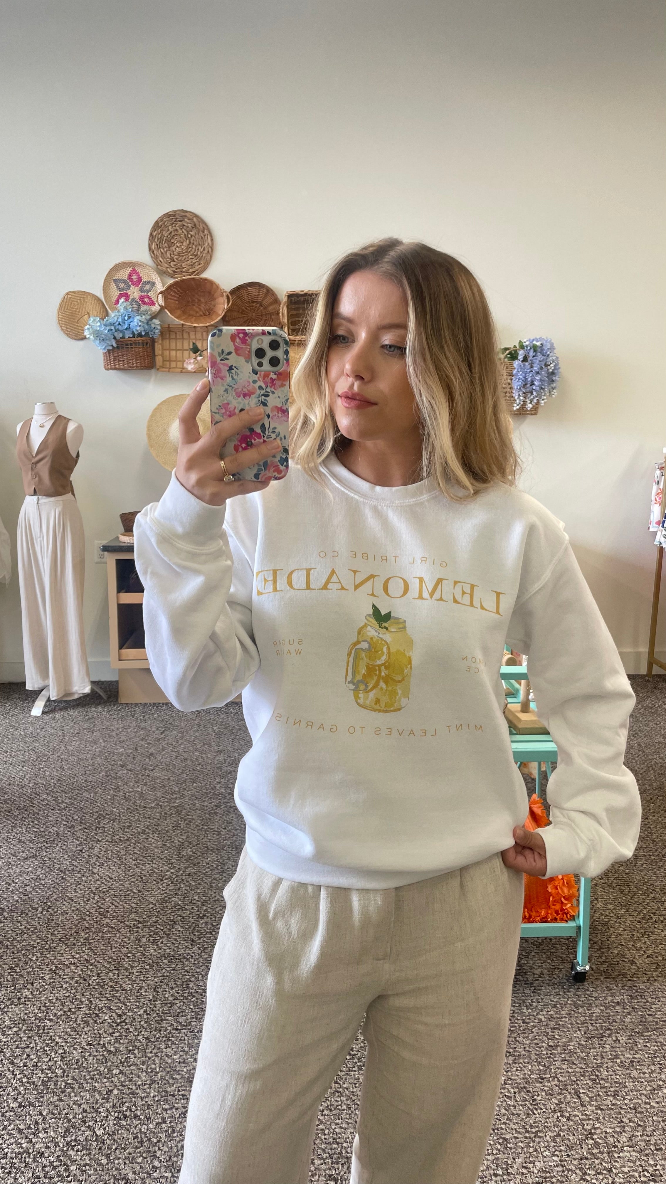 lemonade graphic sweatshirt