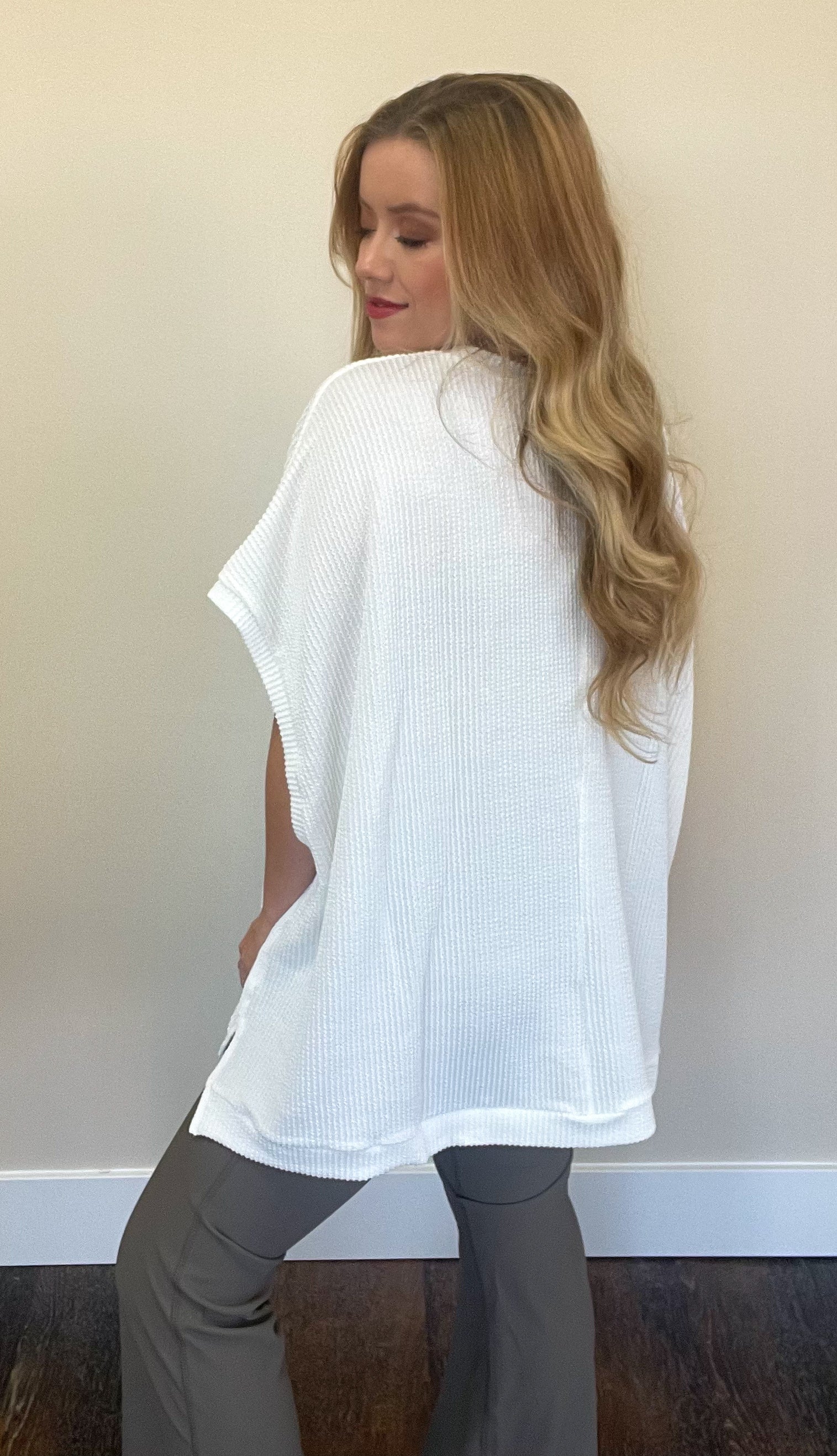 Brynne Corded Knit Tunic Top