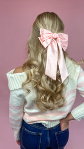 Satin Bow Hair Clip