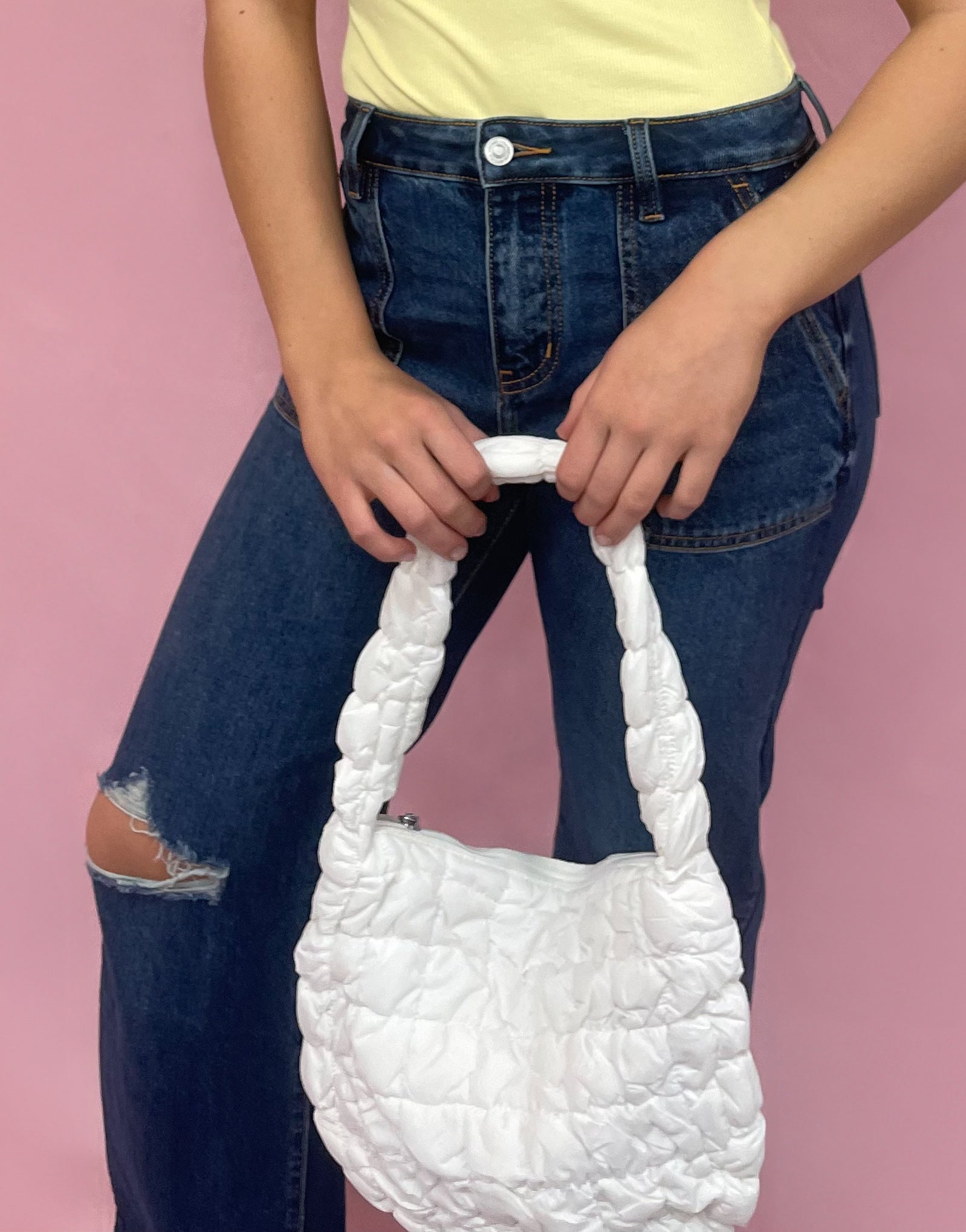 Plush Lush Quilted Shoulder Bag