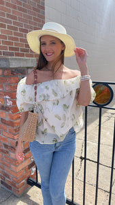 Garden Party Off-the-Shoulder Top