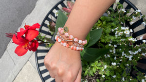 Georgia Peach Bracelet Stack