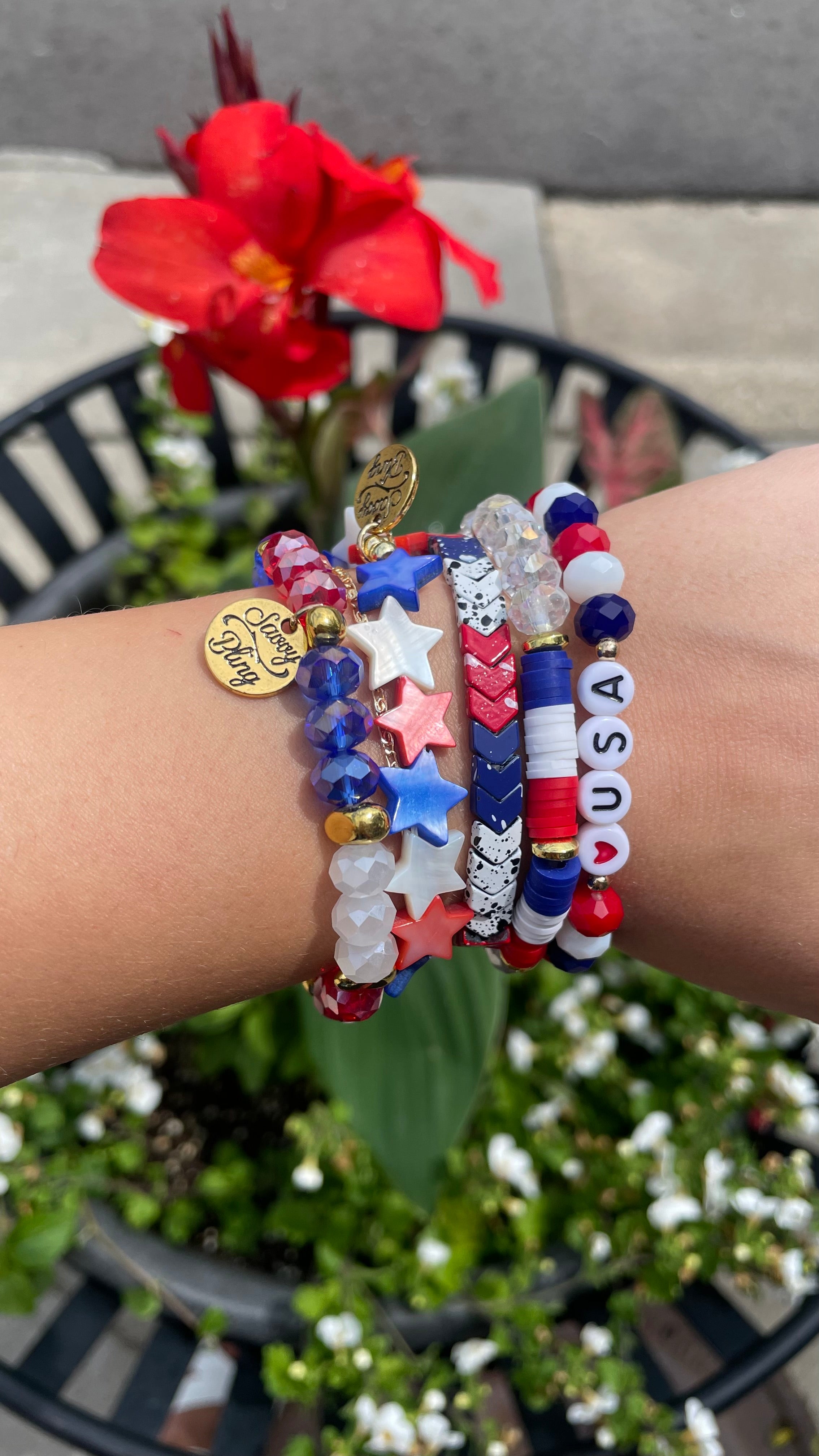 USA Bracelet Stack