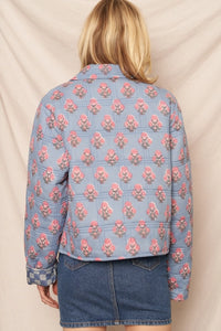 Evelyn Reversible Quilted Floral Jacket