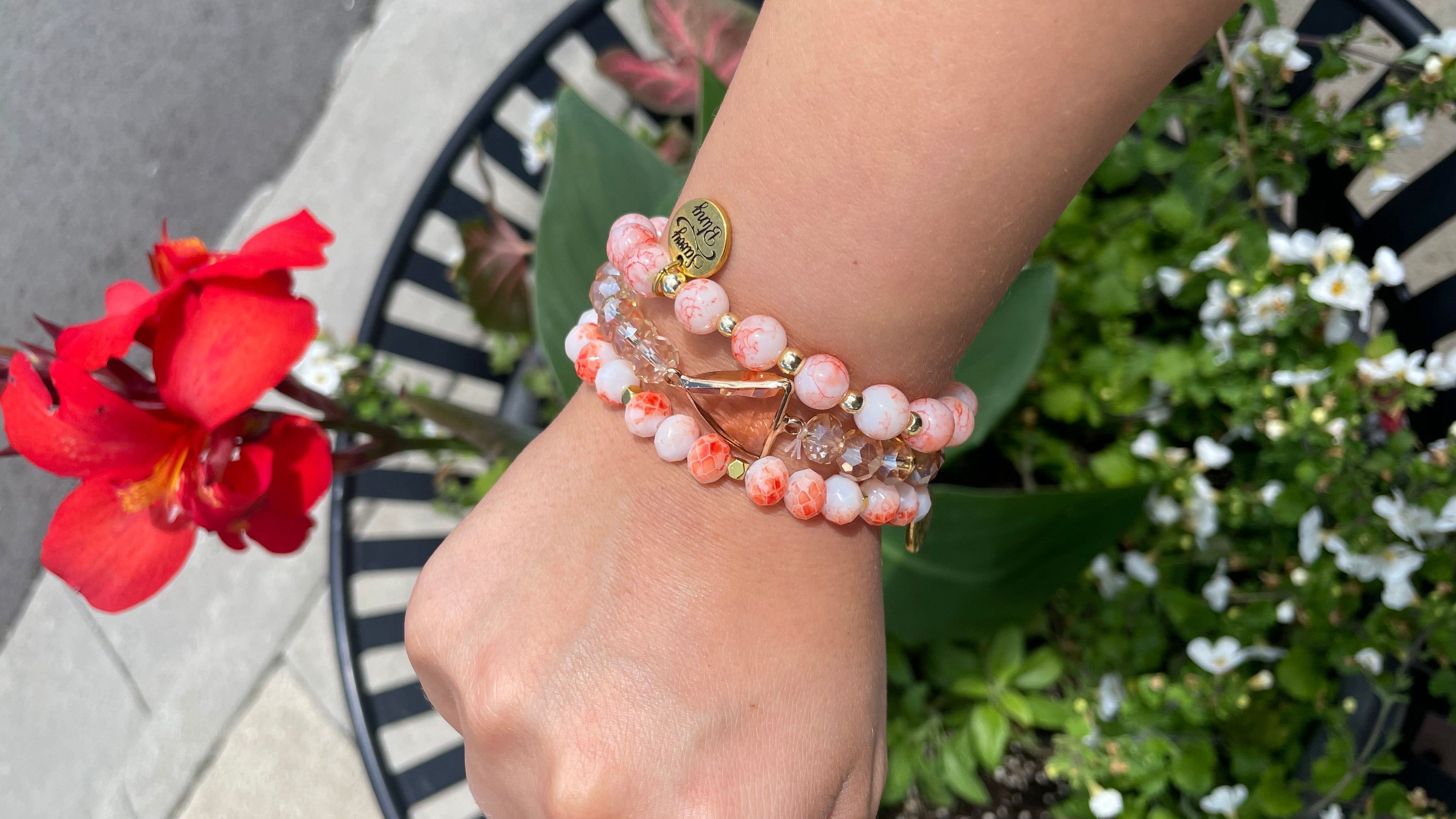 Georgia Peach Bracelet Stack