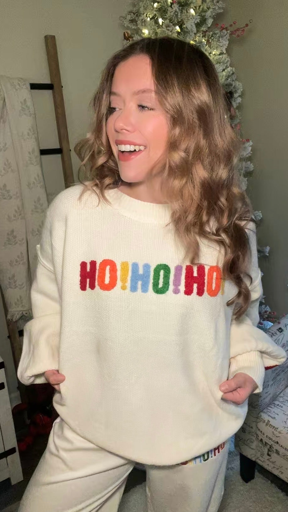 Merrier Oversized Knit Holiday Sweater