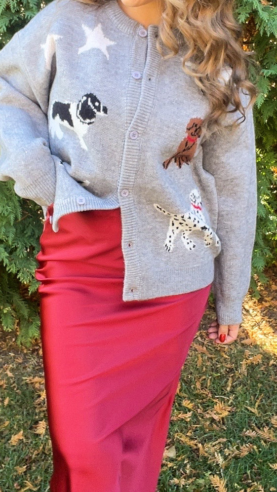 Dog Walker Oversized Cardigan Sweater