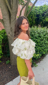 Garden Party Off-the-Shoulder Top