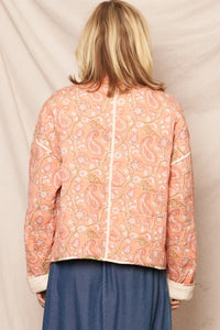 Quinn Reversible Paisley Quilted Jacket