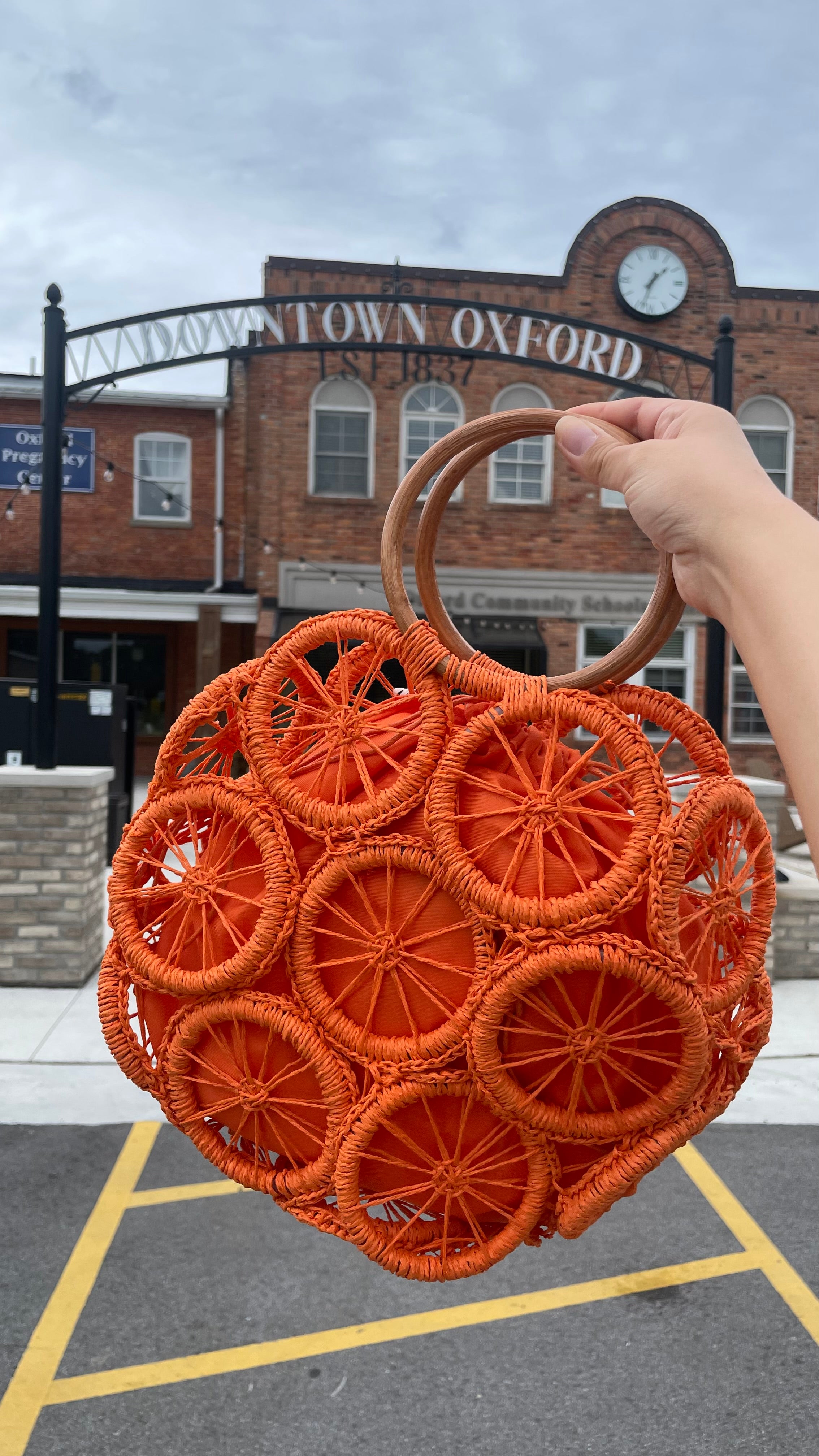 Citrus Bloom Faux Straw Handbag: In Multiple Colors and Styles