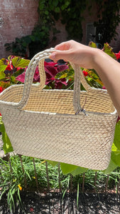 Magnolia Straw Tote