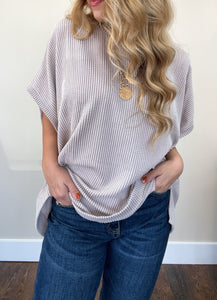 Brynne Corded Knit Tunic Top