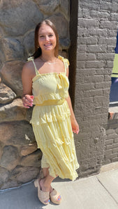 Radiant Sunshine Midi Dress