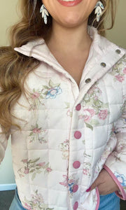 The New Brunch Floral Quilted Jacket