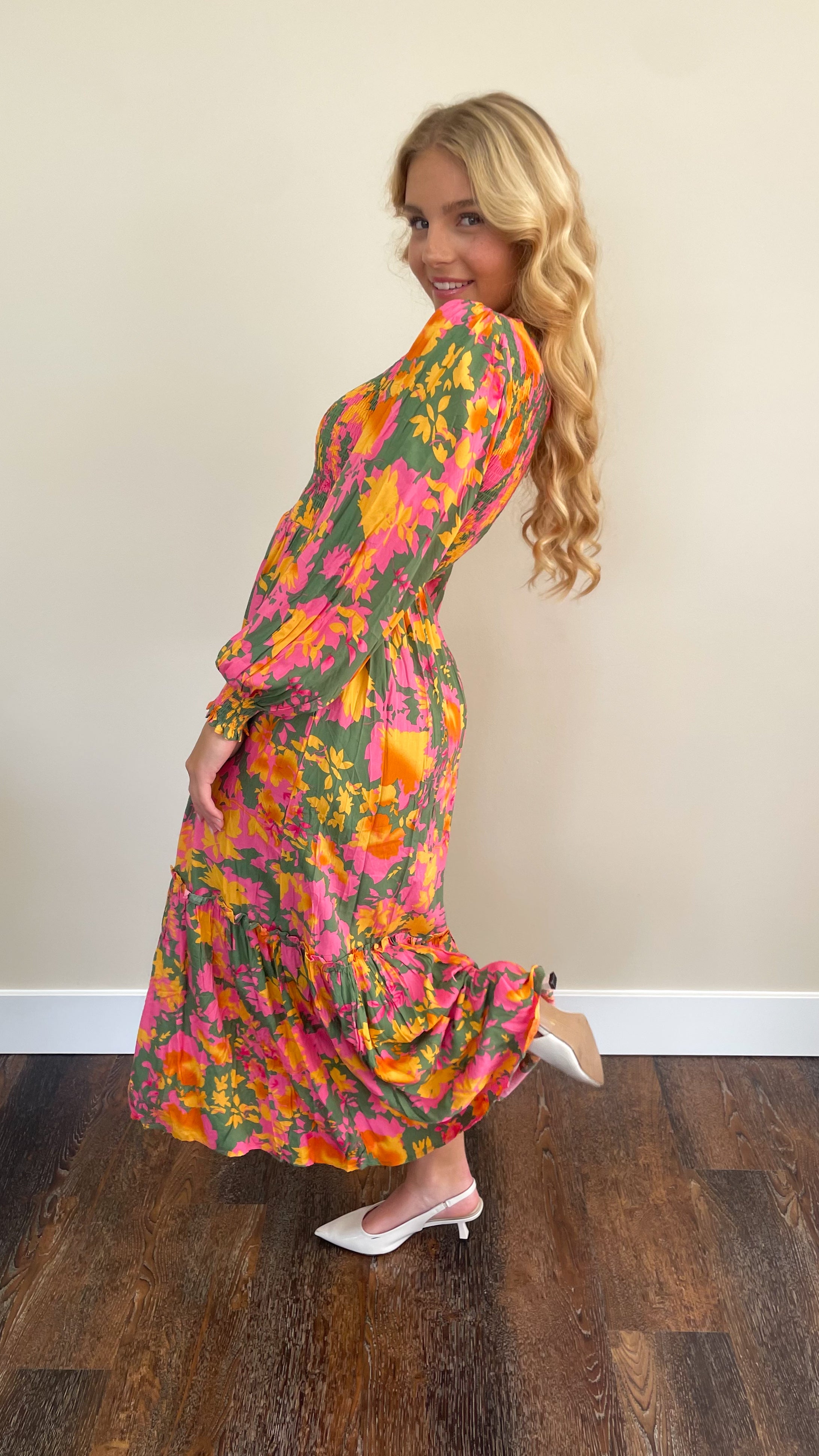 Aphrodite Smocked Maxi Dress