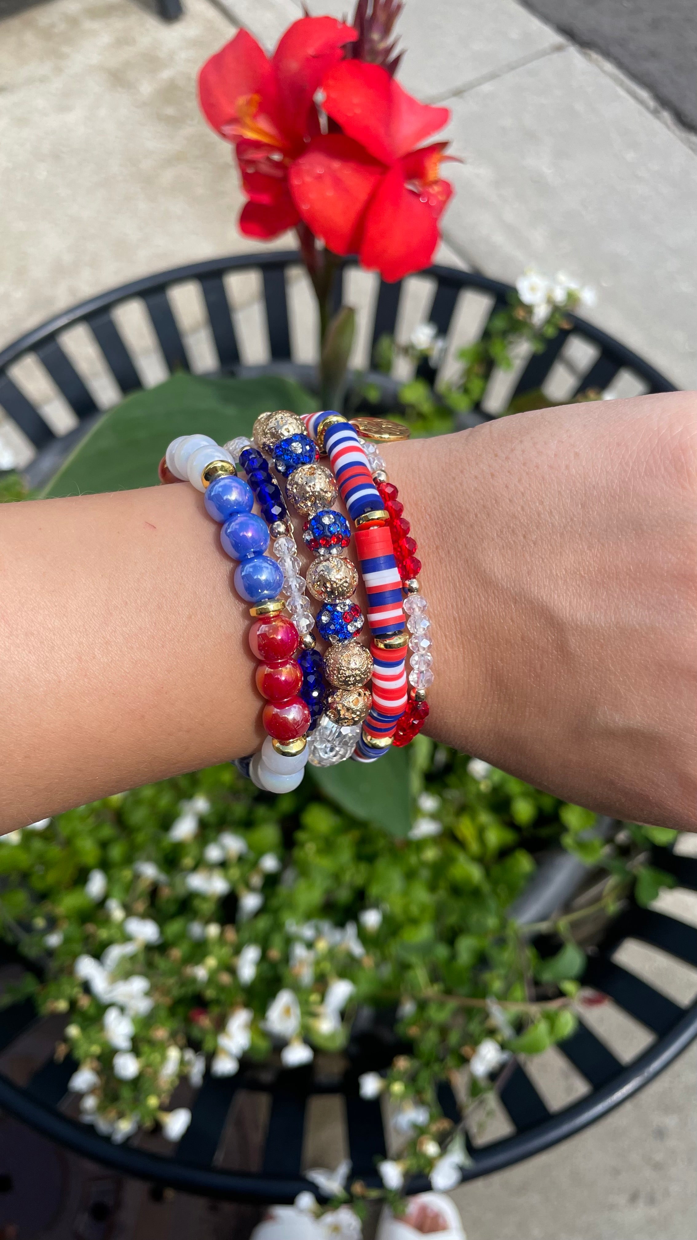 Fireworks Show Bracelet Stack