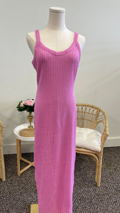 Bubblegum Barbie Maxi Dress