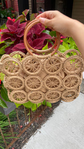 Citrus Bloom Faux Straw Handbag: In Multiple Colors and Styles