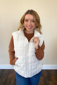 Jillian Zip Up Puffer Vest