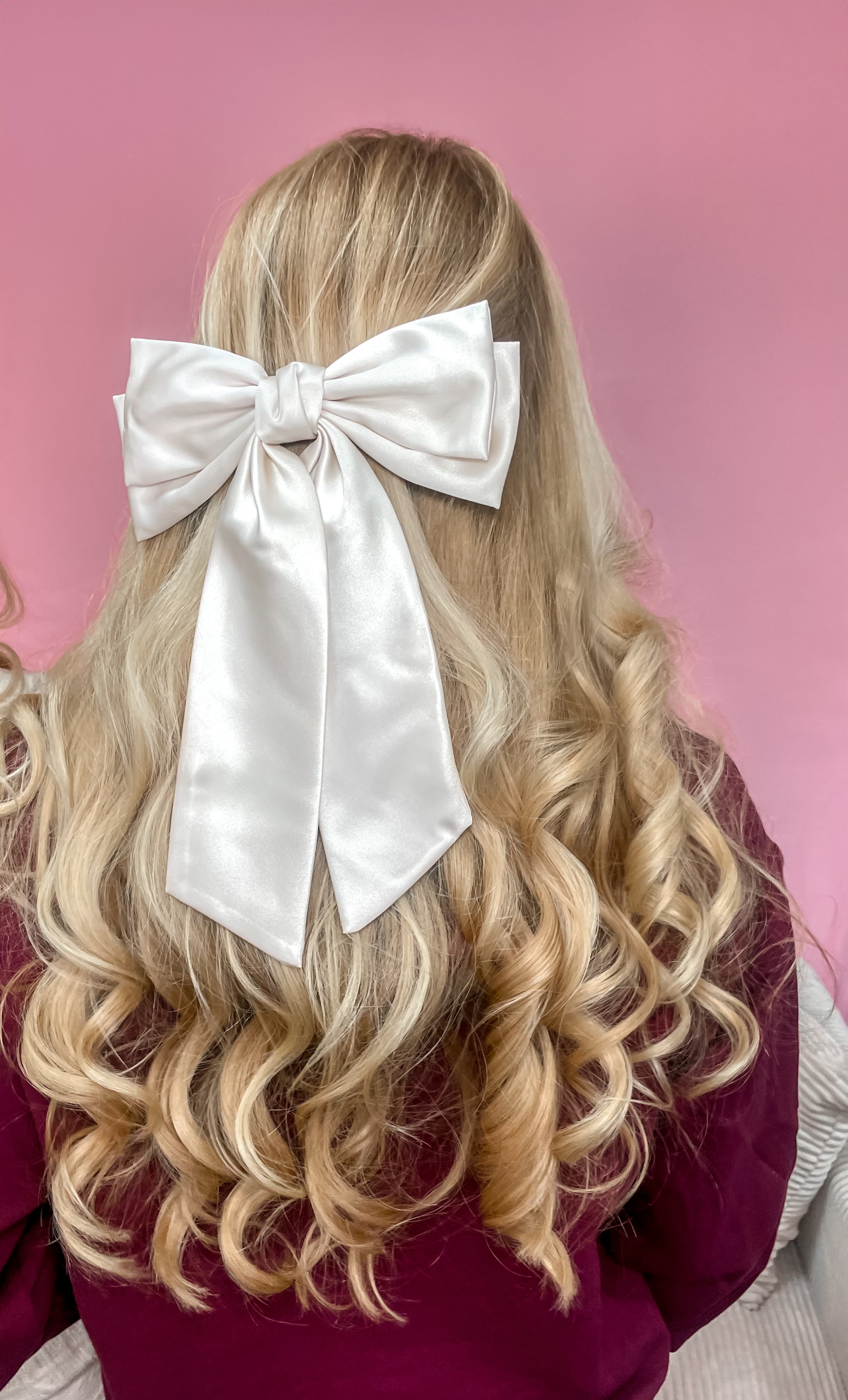 Satin Bow Hair Clip