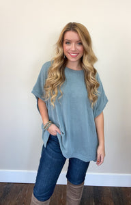 Brynne Corded Knit Tunic Top