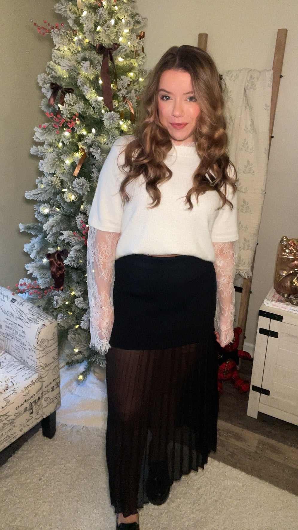 Flaunt It Sheer Layer Maxi Skirt