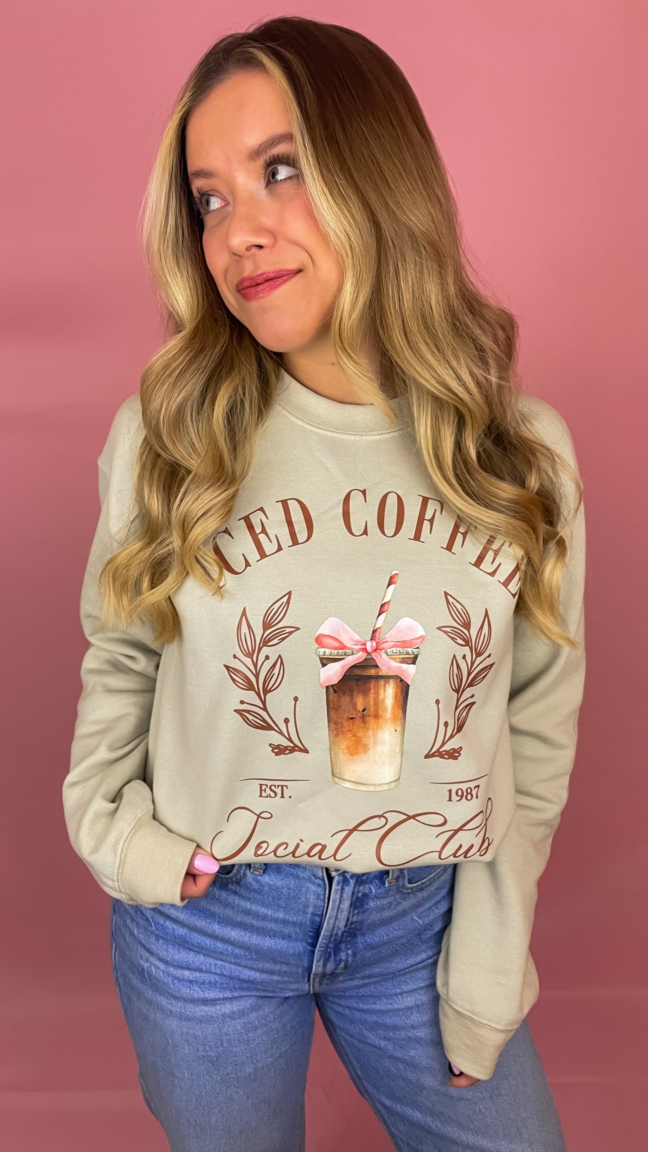 Iced Coffee Social Club crewneck