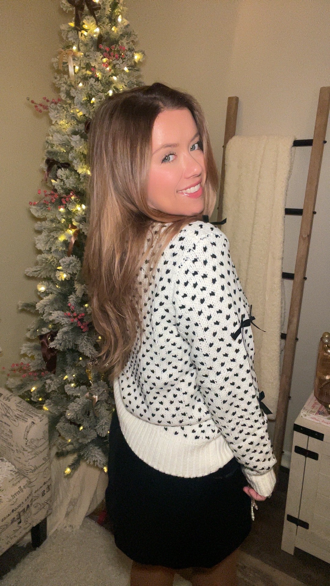 Rows of Bows Detail Sweater